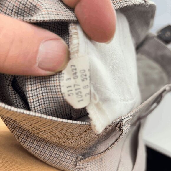 Levi's Vintage 1978 Sta-Prest Plaid R Only Tab Rare Talon Hippie Disco 33x30 - Picture 8 of 8